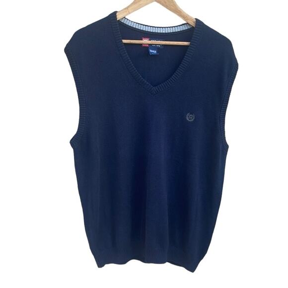 Chaps Navy Blue Sweater vest size large (42) - Picture 1 of 7